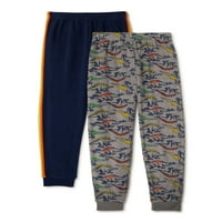 Панталони за пижами за момчиња во слободна револуција, панталони со 2 пакувања, големини 4-12