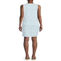 Основен фустан без ракави без ракави на женски Como Blu со функционални детали за странични детали