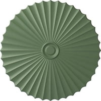5 8 OD 2 P Shakuras тавански медалјон, рачно насликана атинска зелена боја