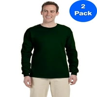 Менс 6. мл. Ултра памук пакет со маици со долги ракави