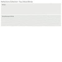 Колекција за прилагодени рефлексии, 2 Бесплатни ролетни од дрво, бели, 24 ширина 48 Должина