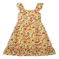 Детали за девојчиња од essесика Симпсон детали за цветен макси фустан, големини 7-16