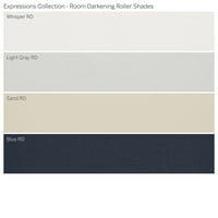 Колекција за сопствени изрази, безжична просторија затемнувачка сенка на ролери, светло сива, 3 4 ширина 72
