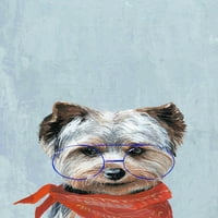 Мармонт Хил Sassy Dog Сликарство печатење на завиткано платно