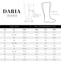 Ournoupурна колекција женски Daria tru удобно пена широко теле со потпетици колена високи чизми