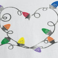 ЕВ од графичката маица за срцеви светла на Елен Деџенерис