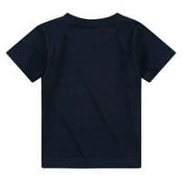 Кратка графичка маичка на момчињата на Леви, за кратки ракави за момчиња, големини 2T-4T