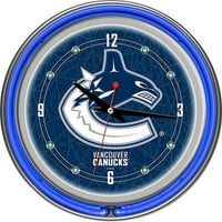 NHL1400-VC Vancouver Canucks Chrome двоен прстен неонски часовник