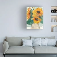 Самуел Диксон „Рустикални сончогледи I“ платно уметност