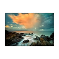 Денис Фрејтс „Роки крајбрежје 8“ платно уметност