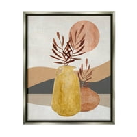 Бохо пустинска фабрика ботаничка ботаничка и цветна графичка уметност сјај сива врамена уметничка печатена wallидна уметност