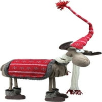 18 Декоративно стоење на боб -акција нордиска Божиќна лос фигура