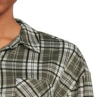 Без граници јуниори плетаат карирана кошула