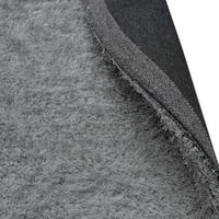 Супериорен килим во затворен простор во затворен простор, сива, сива, 6 '6 круг