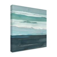Трговска марка ликовна уметност „Teal Sea I“ платно уметност од Роб Деламатер