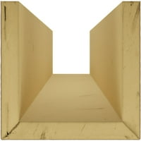 Ekena Millwork 10 W 6 H 22'l 3-страничен песок од мијалник Ендуратан Фау Вуд тавански зрак, природен златен