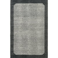 килим на нуло -област, 8 '10', темно сива боја