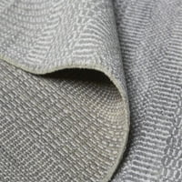 Caldecott Classic Striped килим, челик Сребрена сива боја, 9ft-6in 13ft-6in inreag
