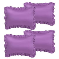 Сет на сатенска перница Шамс Оксфорд Перница wruffled декор Виолетова крал
