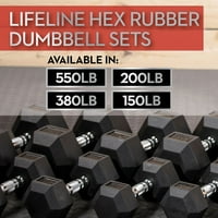 Lifeline lb He Rubber Dumbell Set